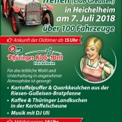 Zeitungsanzeige zum Oldtimer-Treffen